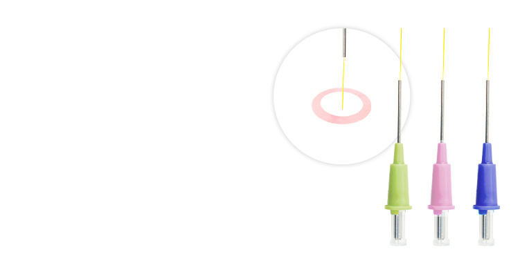 Puntas radiales para láser dental